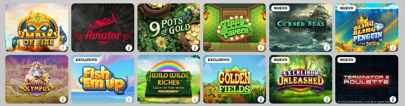 Mejores casinos Visa