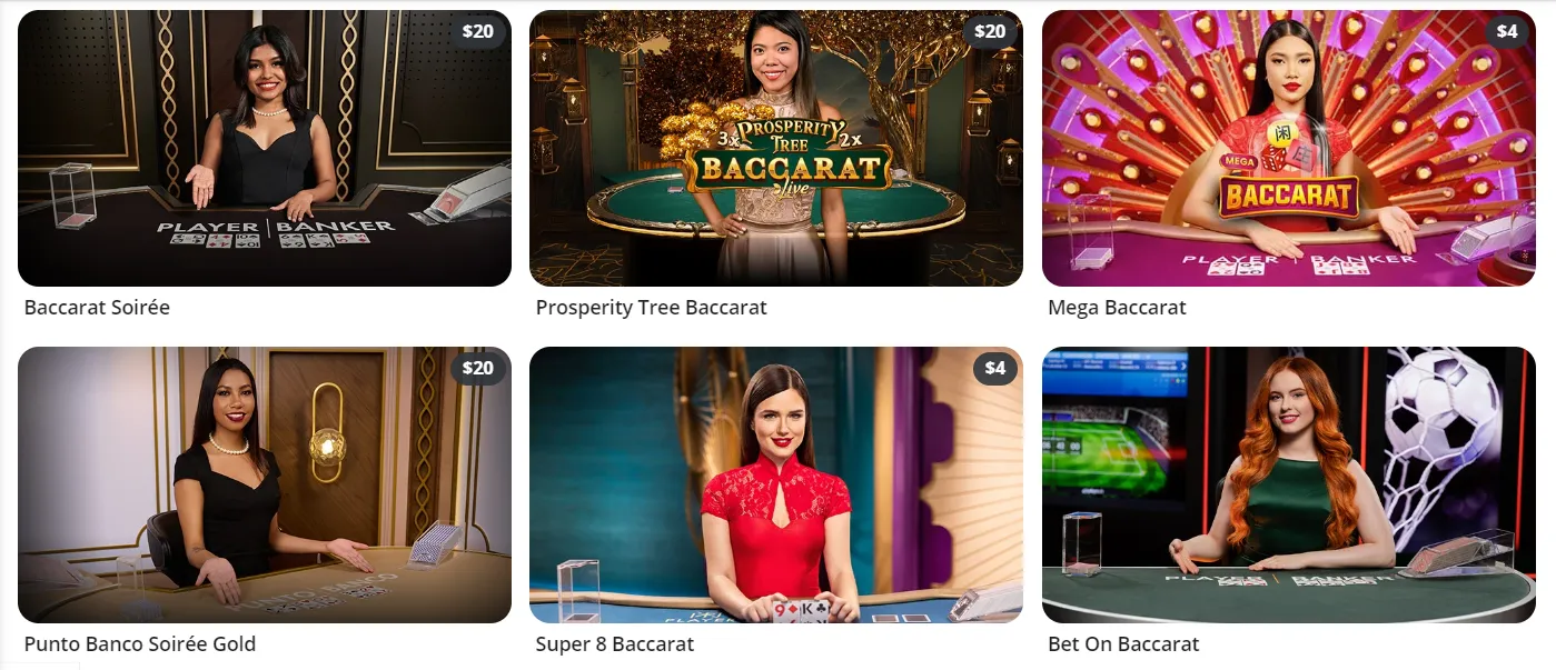 baccarat en vivo